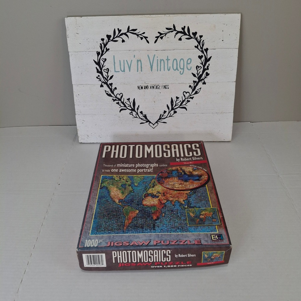 Photomosaics‎ Earth Robert Silvers Jigsaw Puzzle Complete Buffalo Games